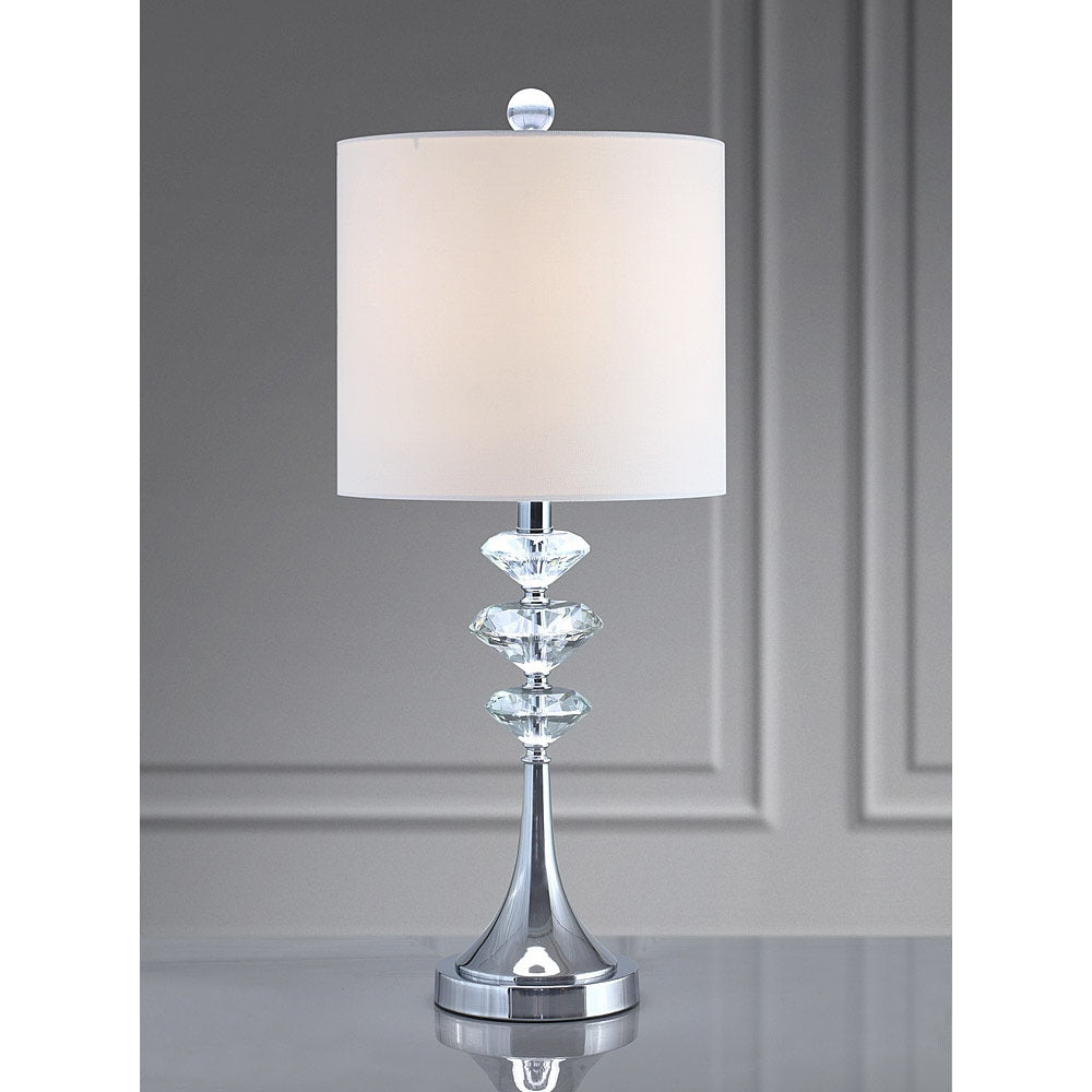 Brillante Diamond Cut Crystals Table Lamp