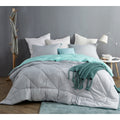 Byb Glacier Gray Yucca Reversible Comforter Oversized Bedding
