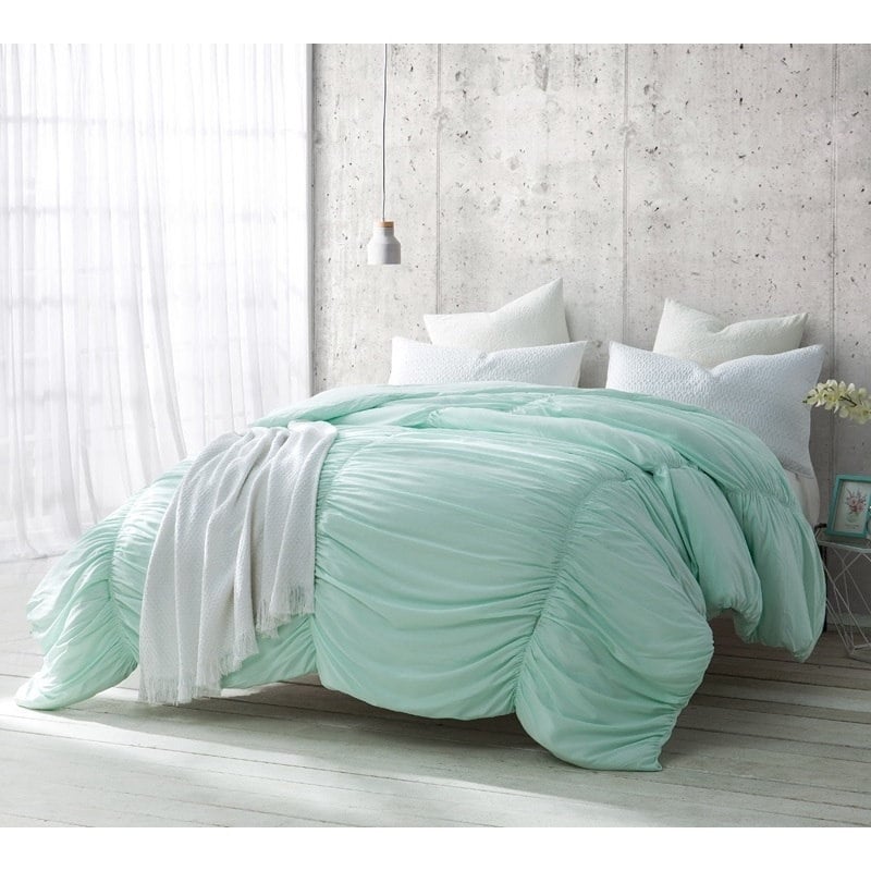 Byb Hint Of Mint Waves Handcrafted Series Comforter Shams Not Included