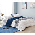 Byb Jet Stream Nightfall Navy Reversible Comforter Oversized Bedding