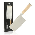 Babish High Carbon 1.4116 German Steel Full Tang 6.5 Inch Forged Cleaver Knife For Heavy Duty Chopping And Slicing