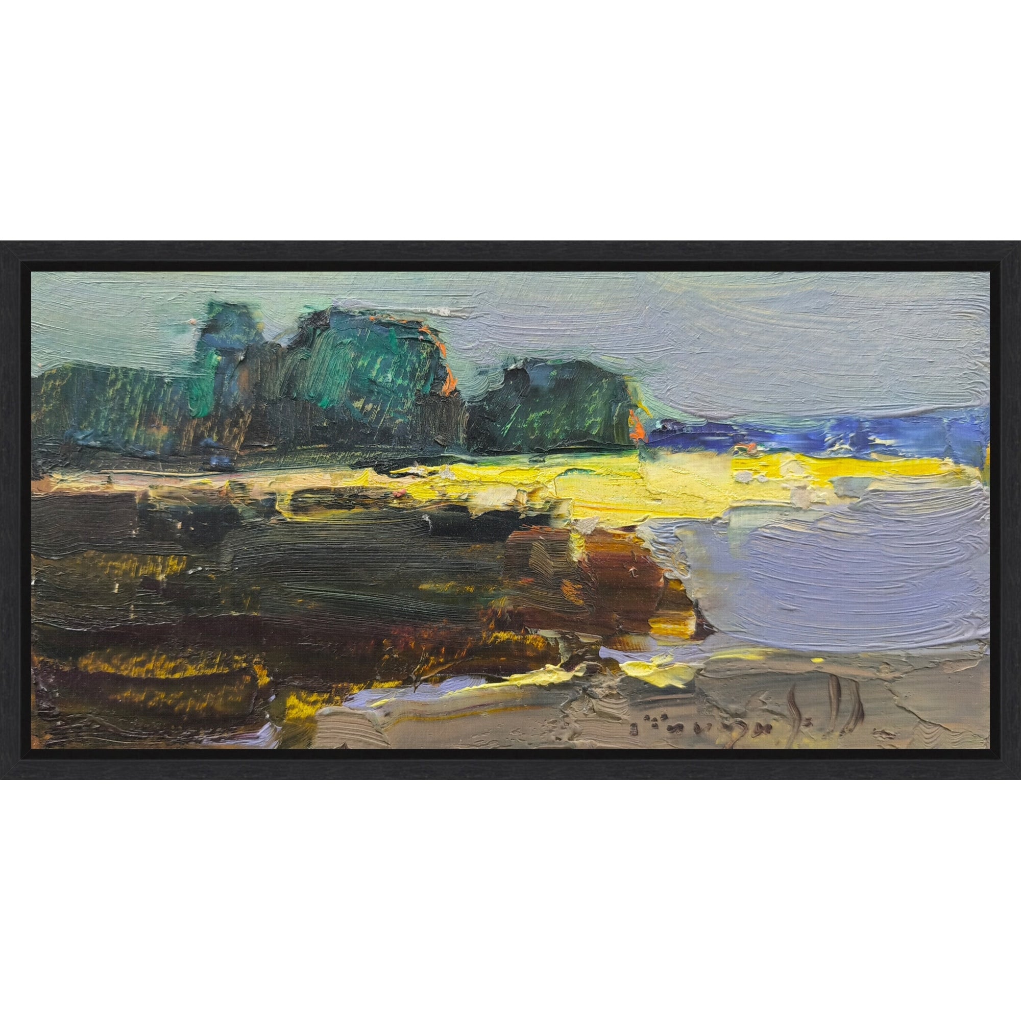 Backwater By Alexander Shandor Framed Canvas Wall Art