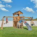 Backyard Discovery Dover Bay Spruce Swing Set Slide Monkey Bars