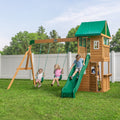 Backyard Discovery Fall River Nordic Spruce Swing Set Clubhouse
