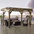 Backyard Discovery Somerville 14 X 10 Cedar Pergola With Electric