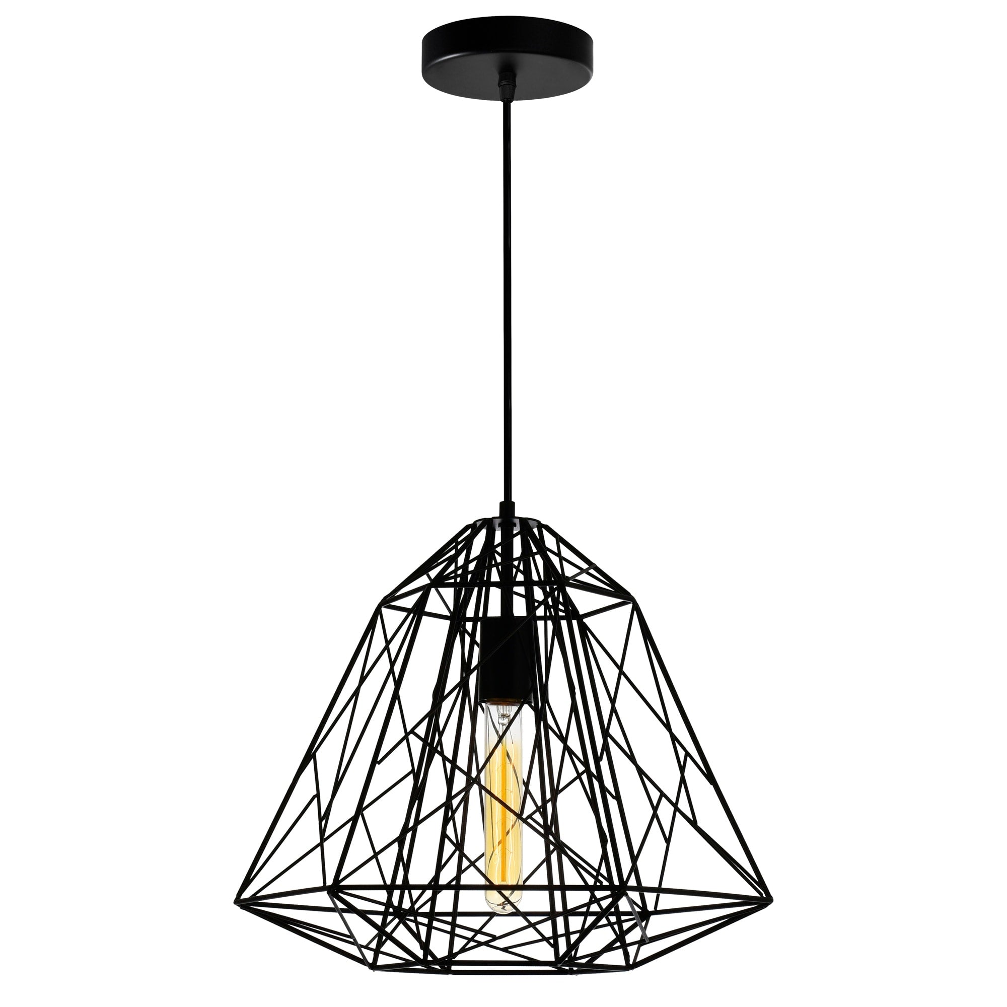 The Gray Barn Blackberry Brambles 1 Light Chandelier With Black Finish