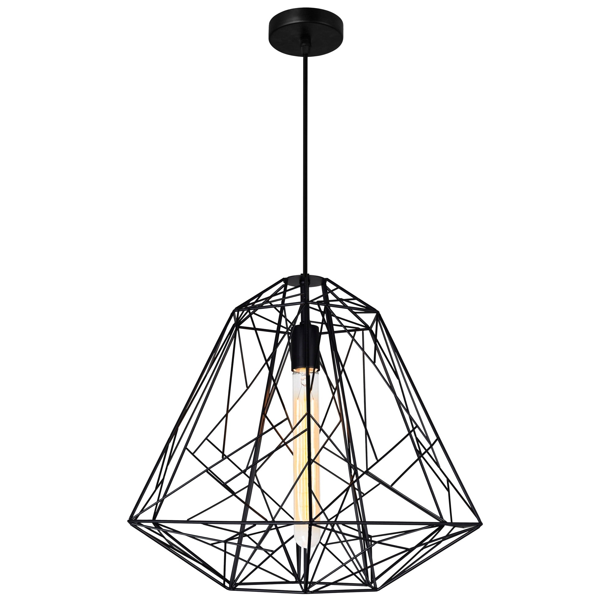 The Gray Barn Blackberry Brambles 1 Light Chandelier With Black Finish