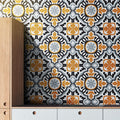 Baha In Grey And White Handmade 8X8 Inch Moroccan Tile Pack Of 12