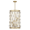 Bailey 6 Light Pendant In Warm Brass