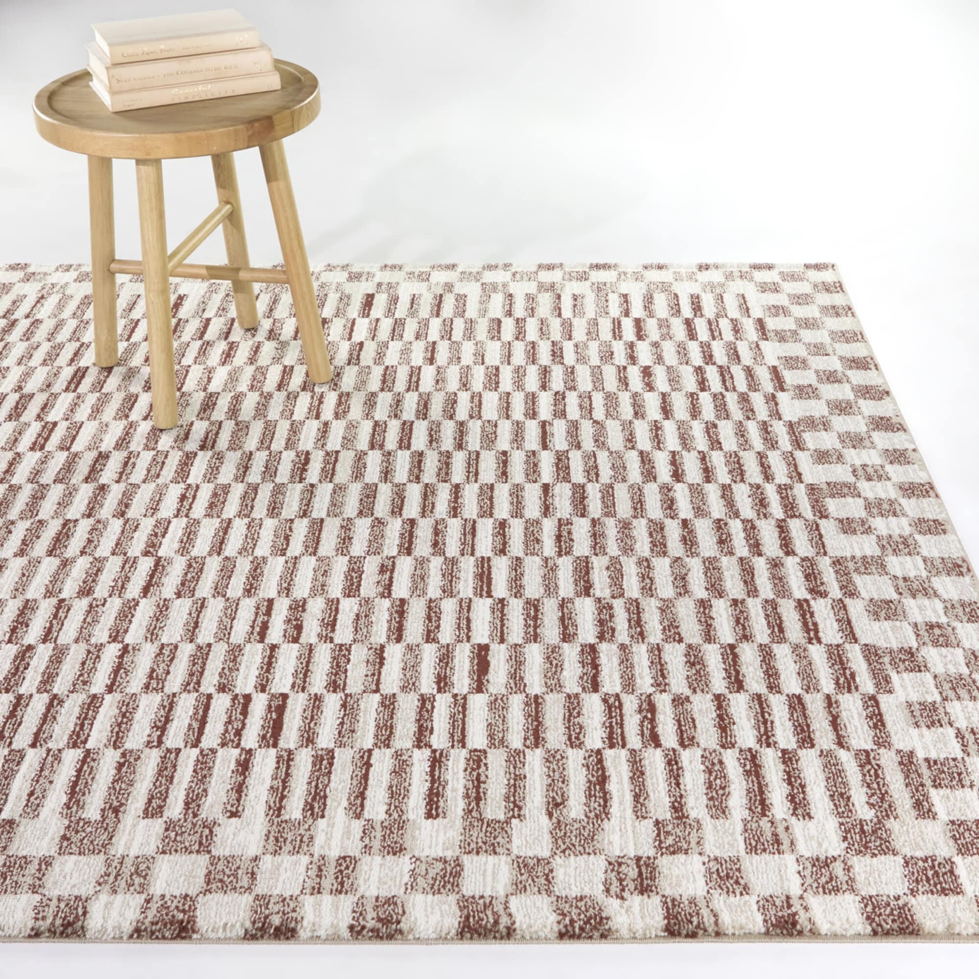 Bakker Boho Checkered Area Rug