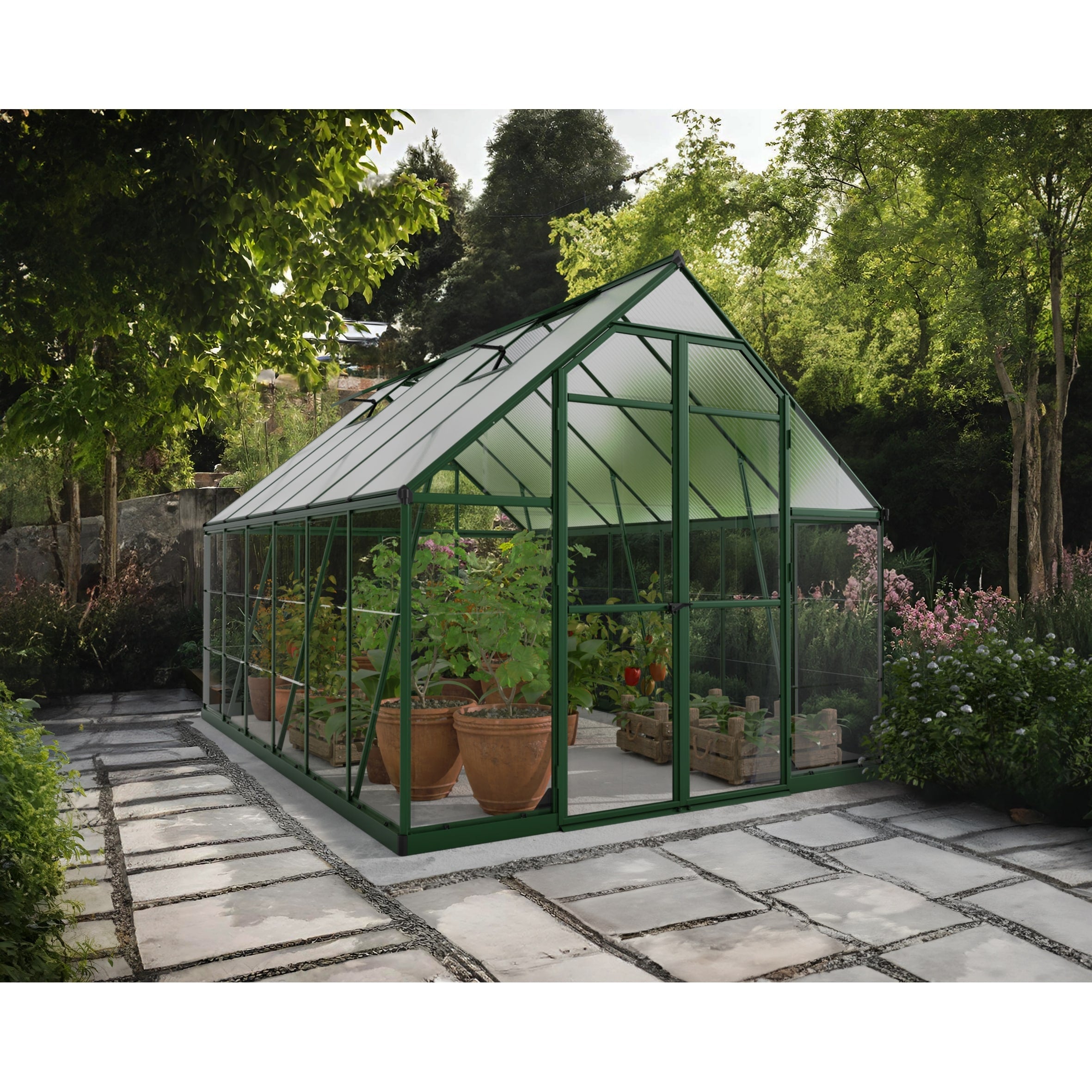 Palram Green Balance 8Ft. X 12Ft. Greenhouse