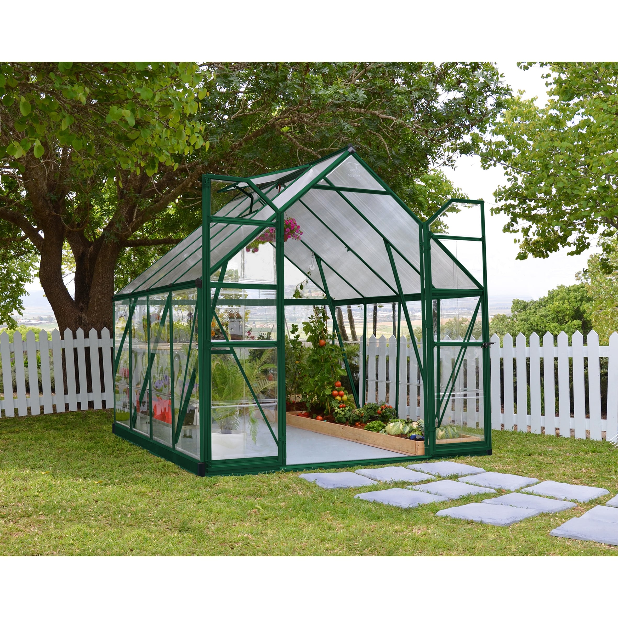 Palram Green Balance 8Ft. X 8Ft. Greenhouse