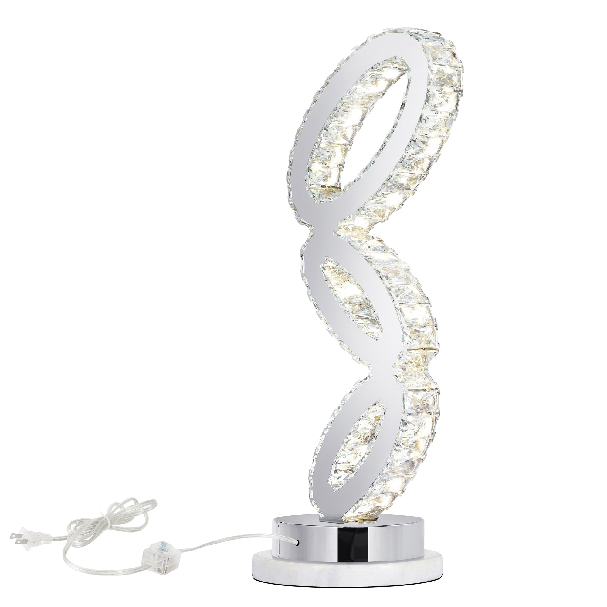Chrome Finish Led Table Lamp