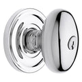 Baldwin 5228.Entr Egg Style Single Cylinder Keyed Entry Door Knob Set With Egg Rosette From The Esta