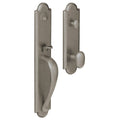 Baldwin 6402.Entr Boulder Full Escutcheon Single Cylinder Handleset With Oval Knob And Emergency Egress