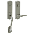 Baldwin 85337.Lent Left Handed Bethpage Escutcheon Single Cylinder Handleset With Bethpage Interior Lever And Emergency Egress