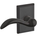 Baldwin En.Arc.L.Rsr Arch Keyed Entry Single Cylinder Leverset With Rustic Square Rose Left Handed Dark Bronze N A