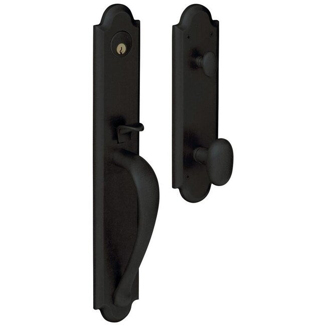 Baldwin 6402.Fd Boulder Style Full Dummy Set Handleset With Oval Knob