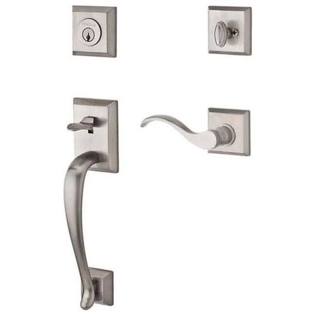 Baldwin Sc.Napxcur.R.Tsr Napa Right Handed Single Cylinder Handleset With Traditional Square Rose And Curve Lever On Interior