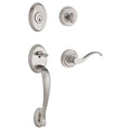 Baldwin Sc.Colxcur.L.Trr Columbus Left Handed Single Cylinder Keyed Entry Handleset With Traditional Round Rose And Curve Lever
