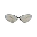 Balenciaga Shield Frame Metal Sunglasses