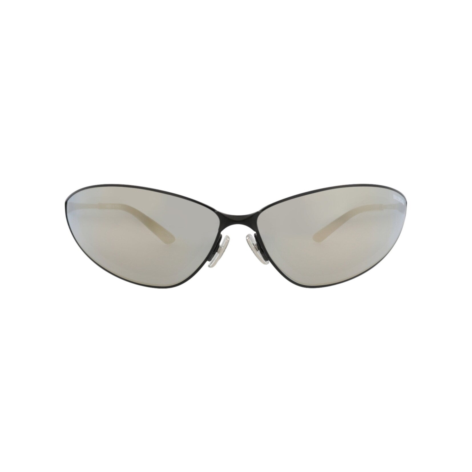Balenciaga Shield Frame Metal Sunglasses