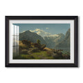 Balestrand 1848 Hans Gude Custom Framed Print