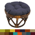 International Caravan Bali Papasan Footstool With Cushion