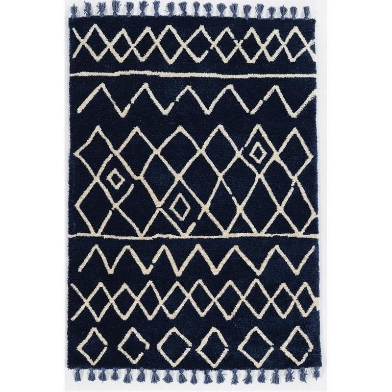 Bali Zag Blue Ivory 5 X 7