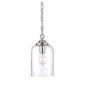 Bally 1 Light Pendant In Polished Nickel