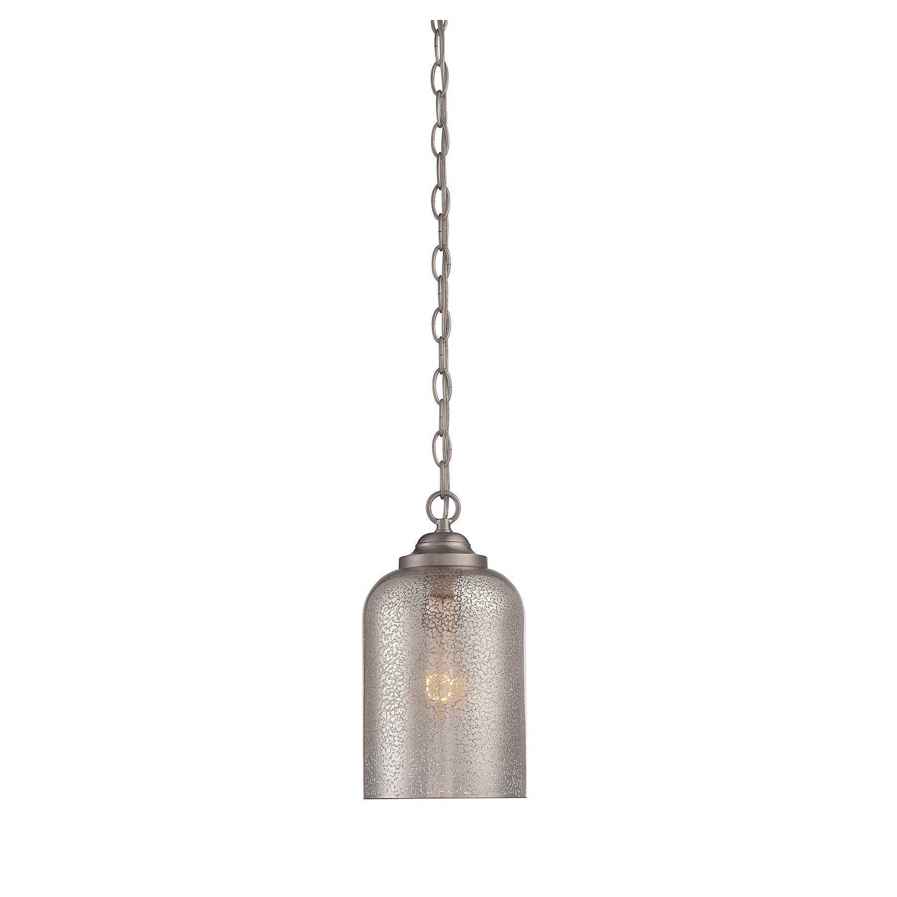 Bally 1 Light Pendant In Satin Nickel
