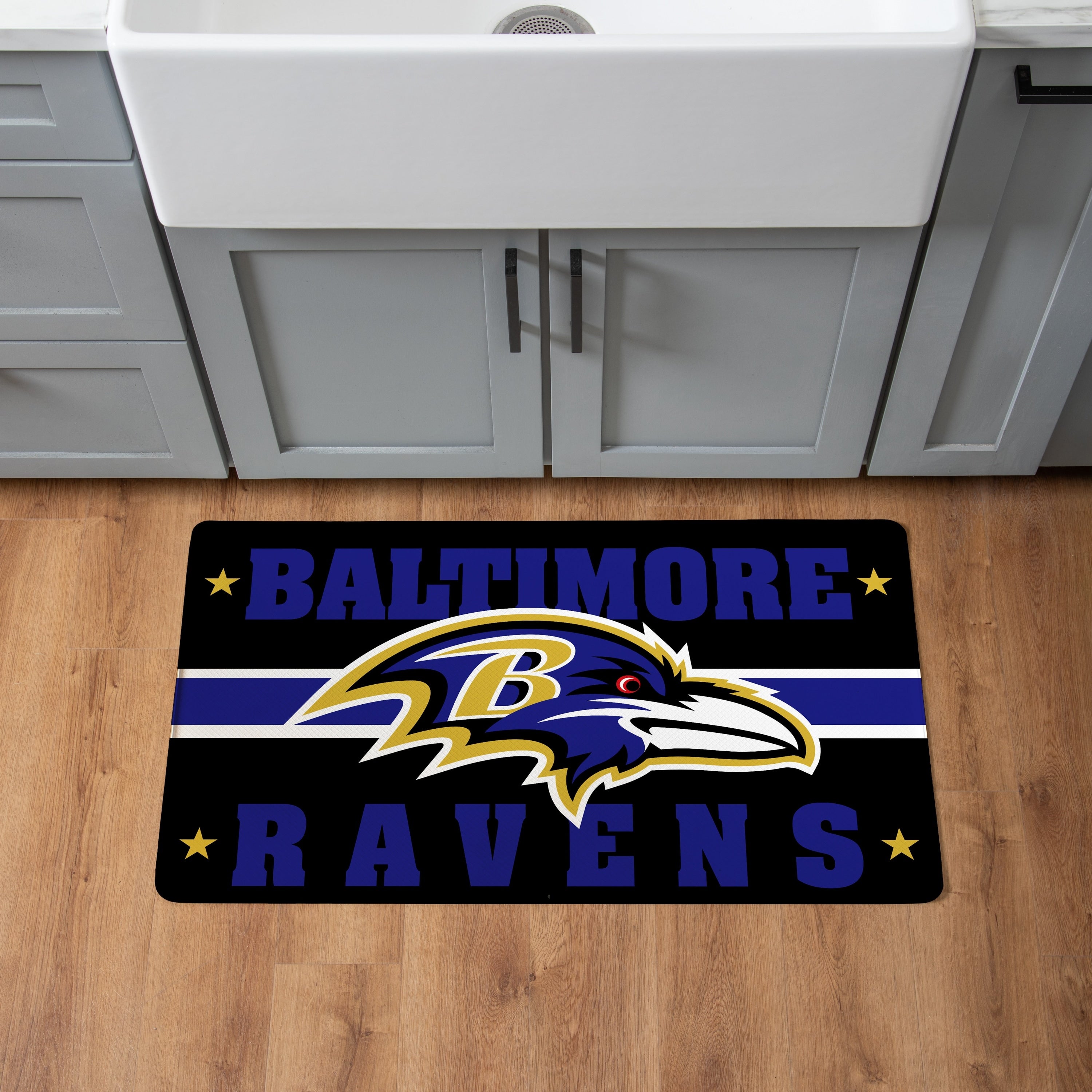 Baltimore Ravens Anti Fatigue Door Mat 30 X 18