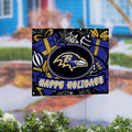 Baltimore Ravens Yard Sign Happy Holidays 24 X 18