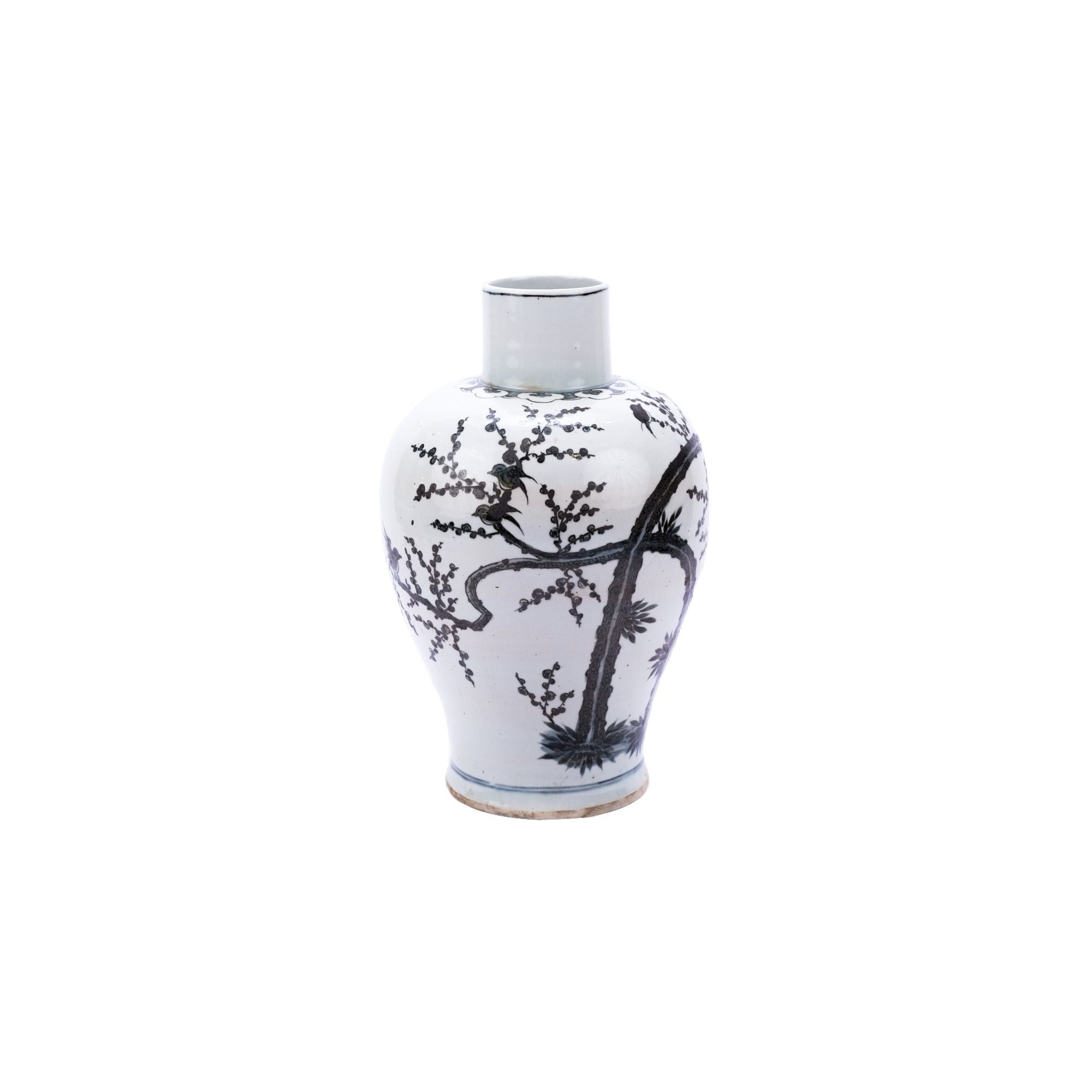 Baluster Dynasty Magpie On Treetop Floor Vase