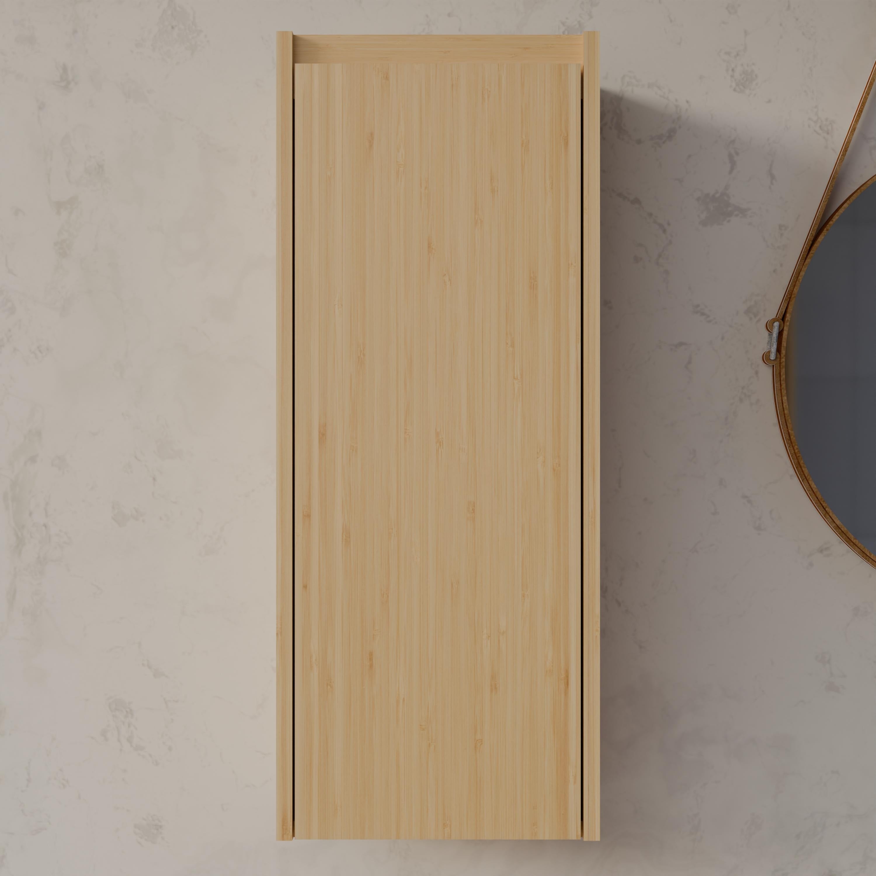 Bamboo Side Pressing Process Large Capacity Wall Cabinet