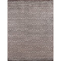 Bamboo Silk Hand Knotted Bamboo Silk Dark Gray Area Rug 9 X 12
