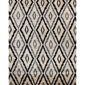 Bamboo Silk Hand Knotted Bamboo Silk Ivory Blue Area Rug 8 X 10