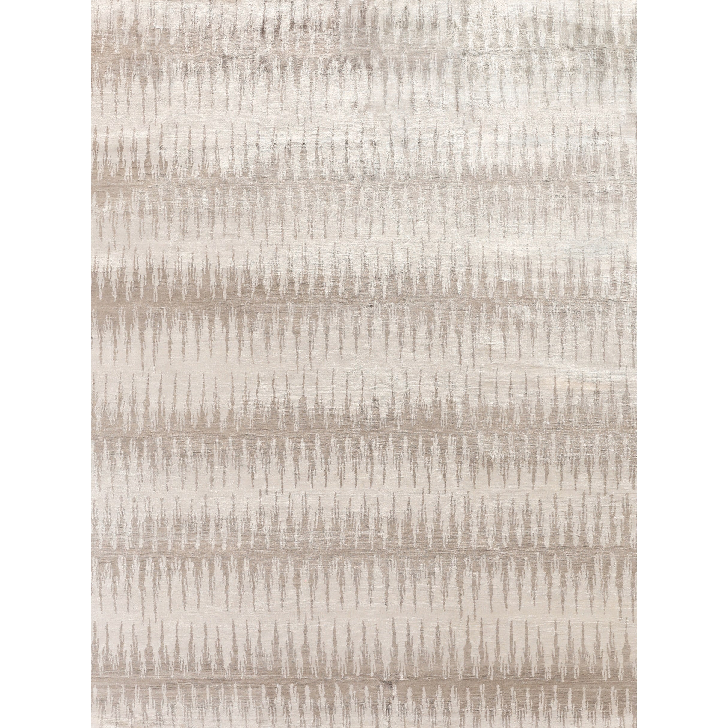 Bamboo Silk Hand Knotted Bamboo Silk Light Gray Brown Area Rug 12 X 15