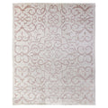 Bamboo Silk Hand Knotted Bamboo Silk Light Pink Ivory Area Rug