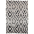 Bamboo Silk Hand Knotted Bamboo Silk Light Silver Charcoal Area Rug