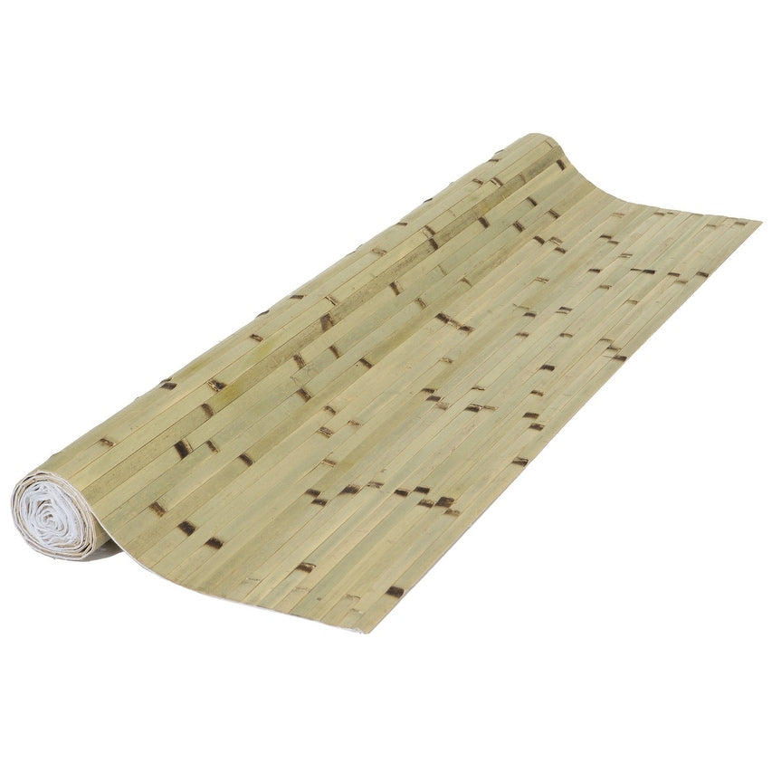 Bamboo Panels 4Ft H X 8Ft L Raw Green Burnt