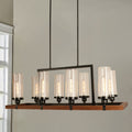Baneli Forged Black 8 Light Kitchen Island Chandelier