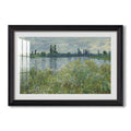 Banks Of The Seine Vetheuil 1880 Claude Monet Custom Framed Print