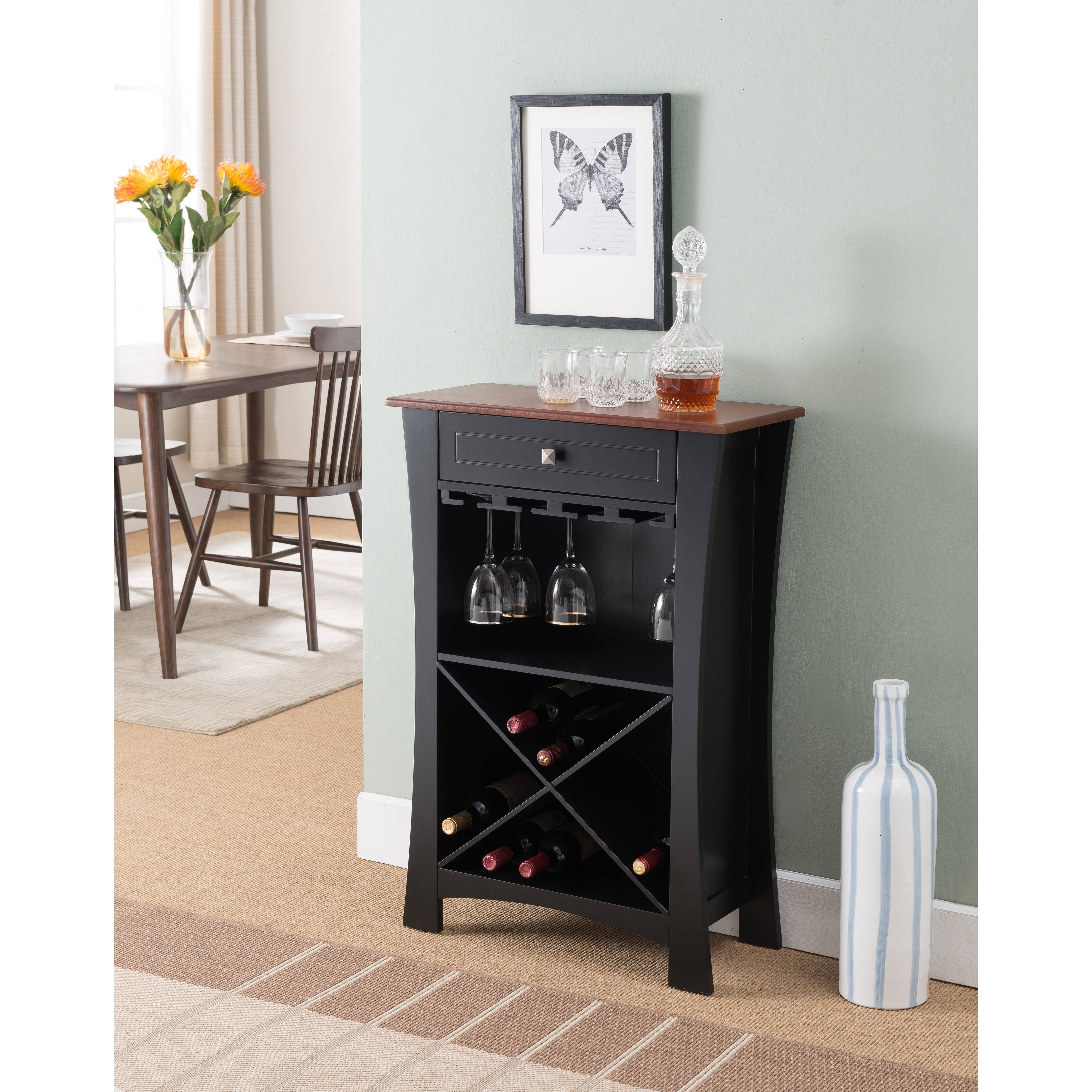 White Natural Wine Rack