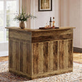 Bar Cabinet With Storage 4 Tier L Shaped Home Bar Table With Stemware Racks Corner Bar Unit Wine Bar Cabinet Reception Desk
