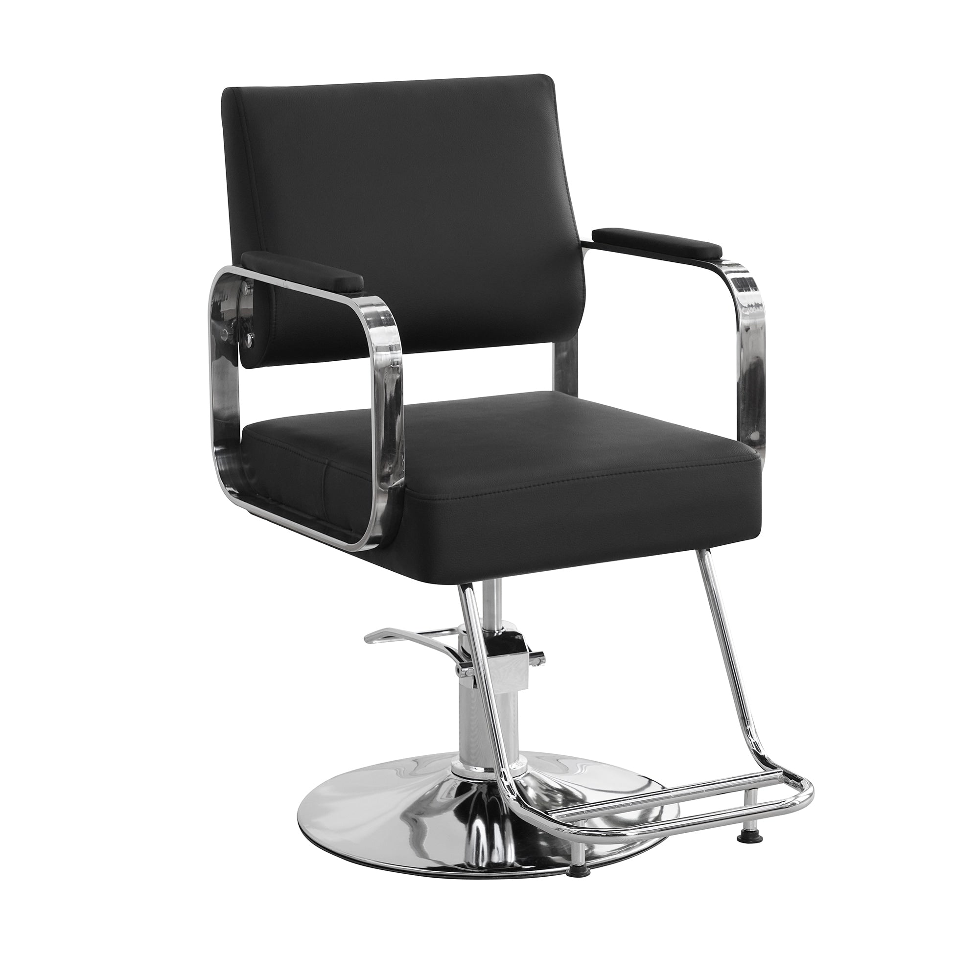 Barber Chair Salon Chair Height Adjustable 360 Swivel Styling Salon Chairs Spa Beauty Salon Equipment Max Load Weight 440Lbs