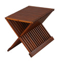 Bare Decor Felipa Folding Teak Accent Stool 23