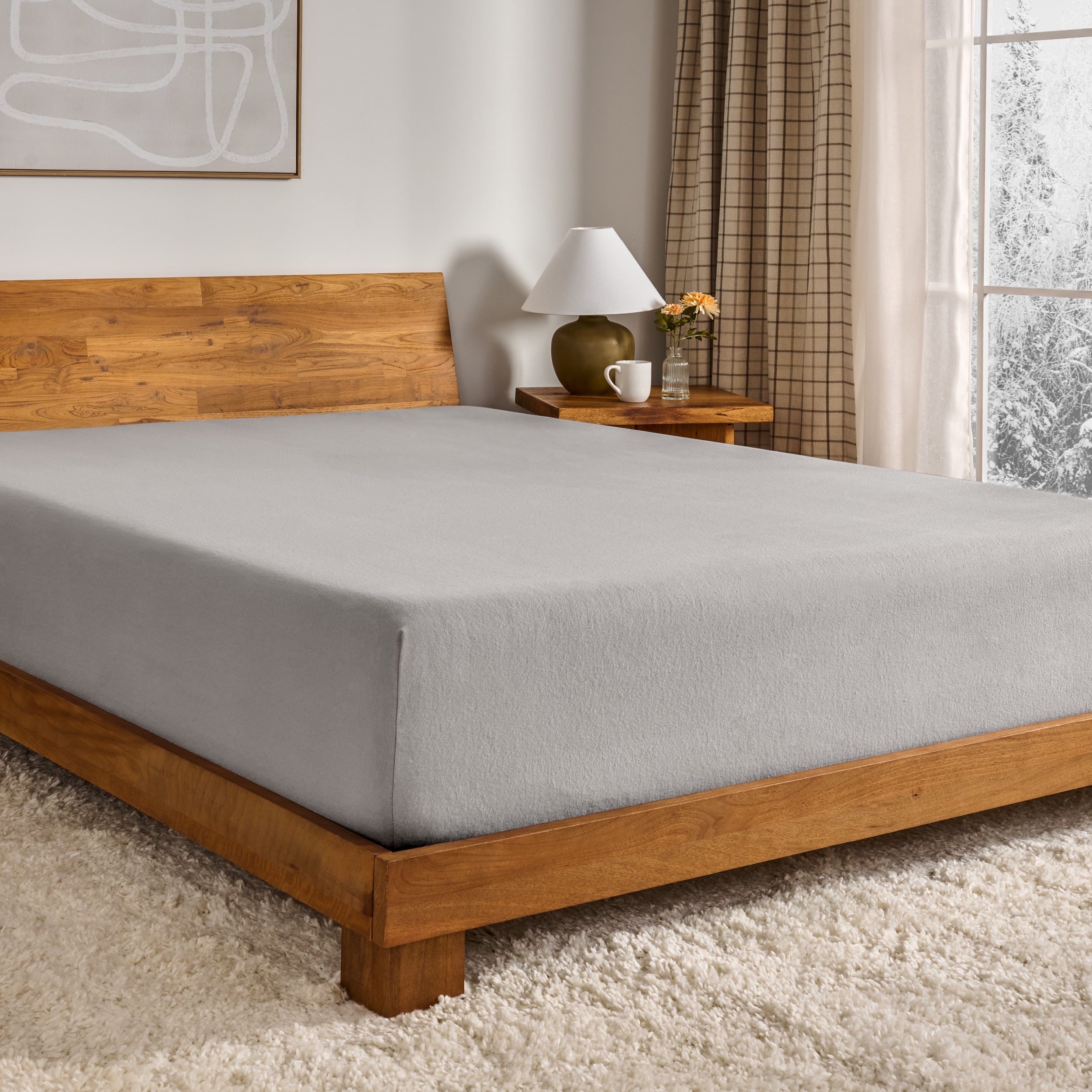 Fitted Bottom Sheet 100 Cotton Velvet Flannel