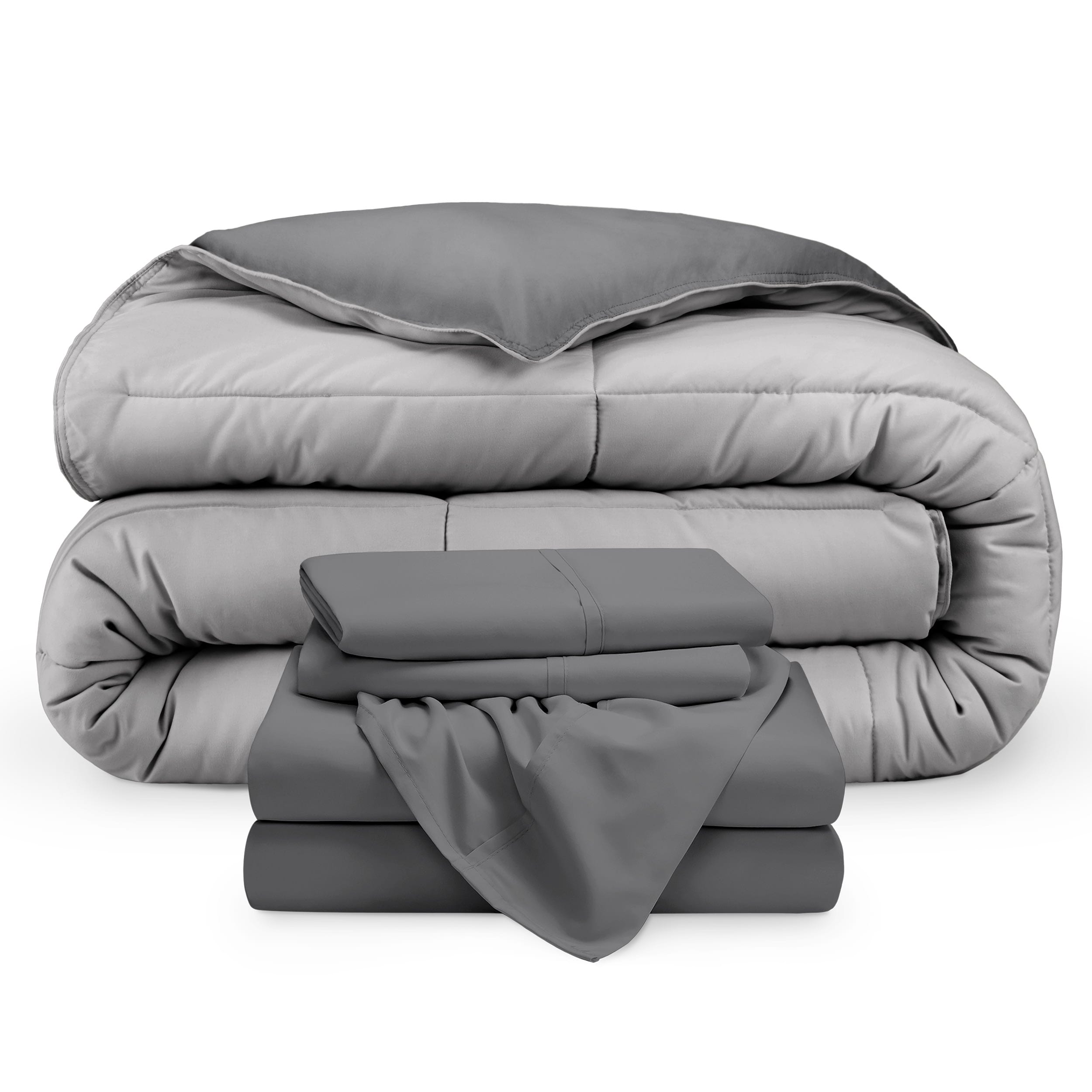 Premium 1800 Series Ultra Soft Microfiber Reversible Bed In A Bag