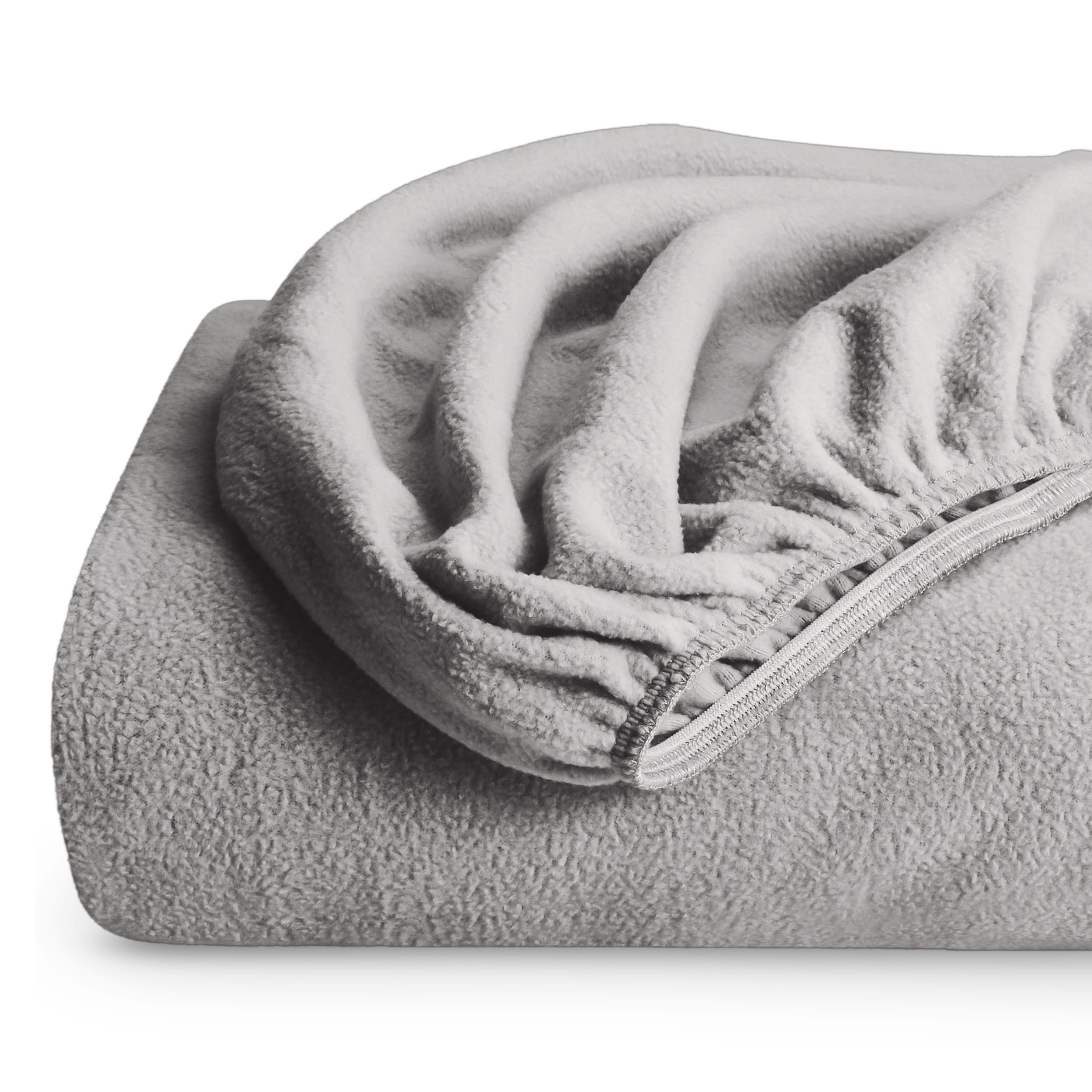 Fleece Fitted Bottom Sheet Hypoallergenic Deep Pocket Ultra Soft